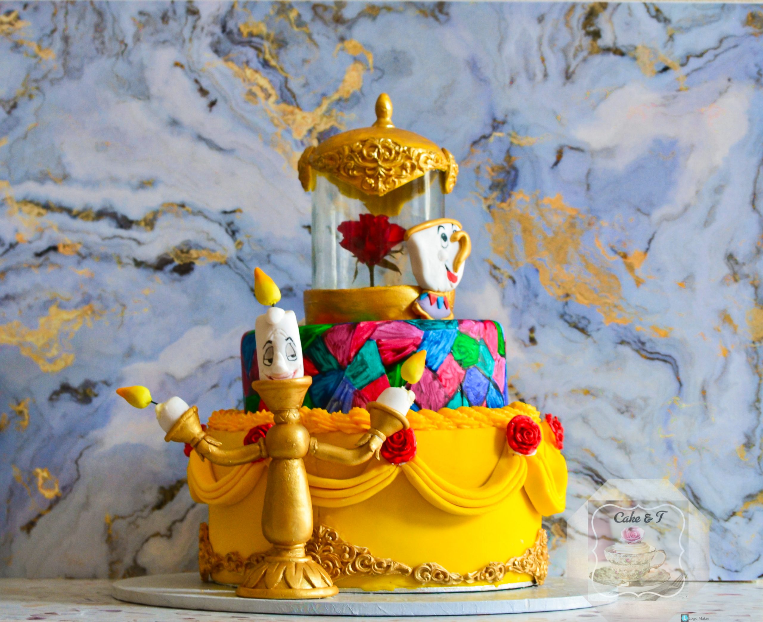 Beauty and the Beast Cake - Image 4