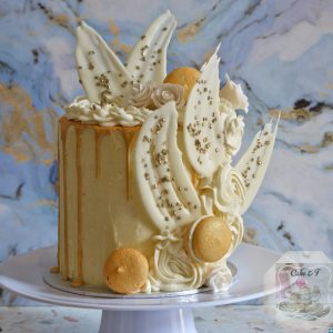 White and Gold Fancy