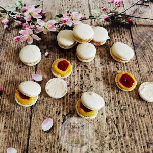 White macarons
