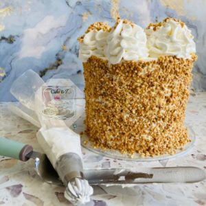 7 inch Throw back toasted peanut cake