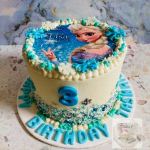 Frozen themed cake