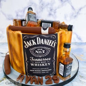 Jack Daniel themed cake